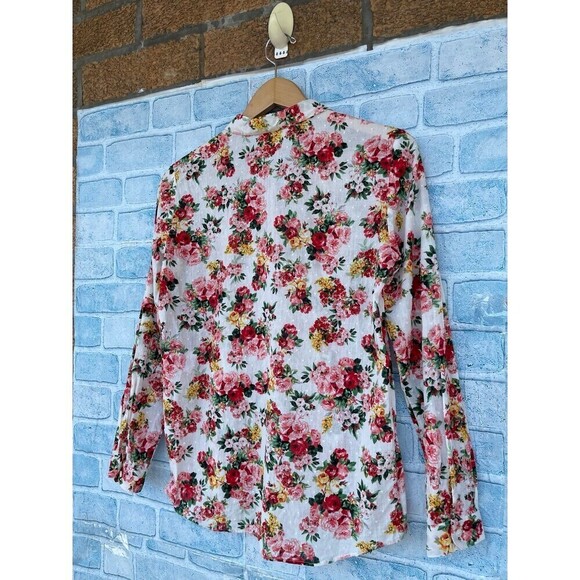 Sézane Pierro Shirt Bouquet De Rose size 34/4 - Picture 9 of 12